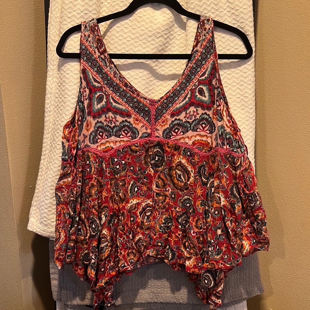 Boho flowy tank